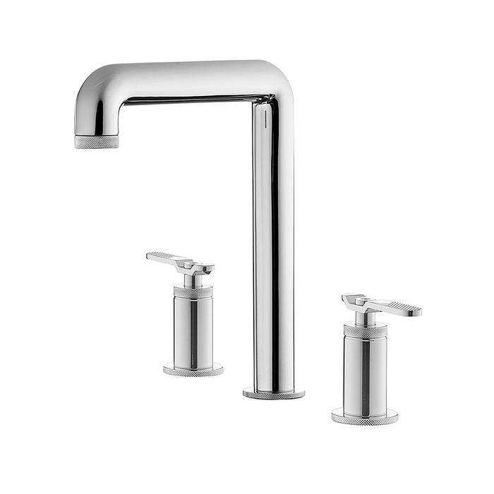 PRESTO 7979700 STREM Batería Lavabo Alto Repisa Bimando Pulsador Lever Con Desagüe Semiautomático