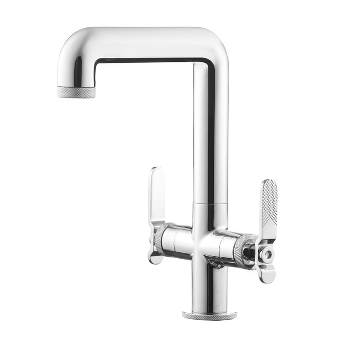 PRESTO 7974300 STREM Grifo De Lavabo Alto Bimando Pulsador Lever Con Desagüe Semiautomático