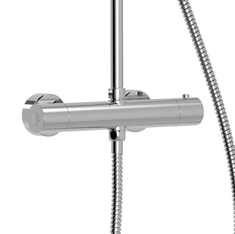 TRES 21639301 BASE-TRES PLUS Conjunto Gran Ducha Termostático 2V Ducha