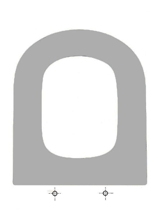 ETOOS 02041014 DELTA Tapa WC Porsan Color Gris