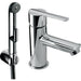 LEX-TRES 181113 Grifo Lavabo para Bidé WC Duchita con Cierre y Flexo SATIN 5 a 7 Días Tres Grifería 