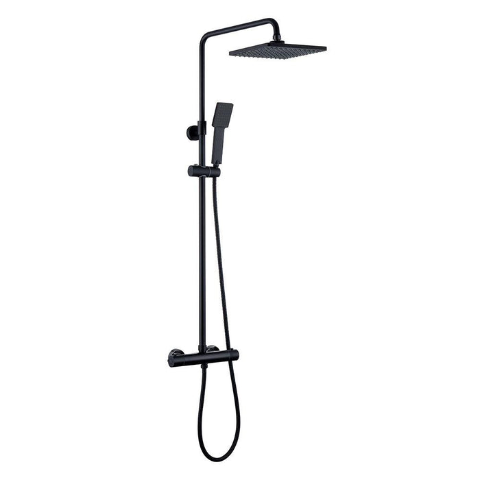 LLAVISAN L126004 Conjunto De Ducha Termostático Negro Mate Cuadrado 24/48 Horas LLAVISAN 