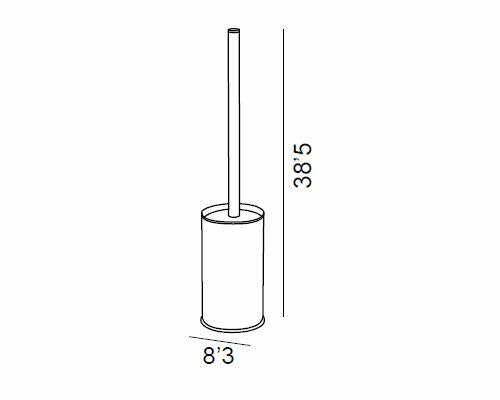 MANILLONS TORRENT 01414012 Escobillero Pie Inox Cepillado