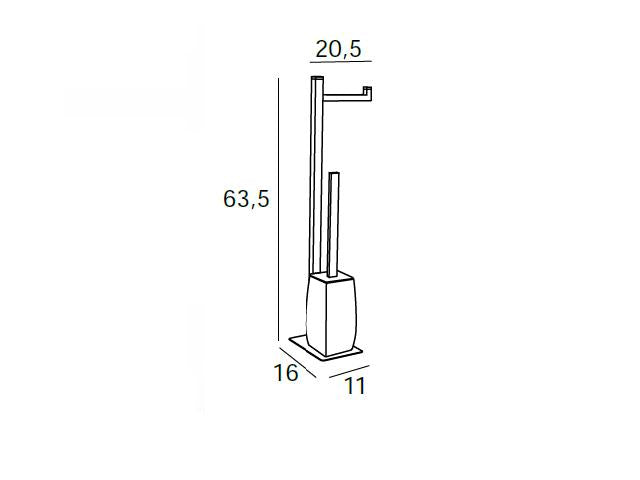 MANILLONS TORRENT 01639005 Auxiliar De Pie Cromo/Blanco
