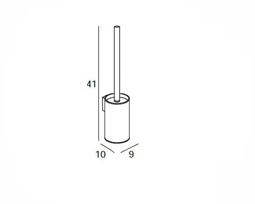 MANILLONS TORRENT 01707002 Escobillero De Pared Cromo