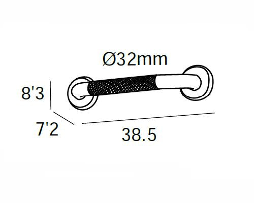 MANILLONS TORRENT 01987053 Asa De Sujeción 38,5 cm Pulido Brillo