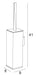 MANILLONS TORRENT 02807002 MARINA Escobillero De Pared Cromo