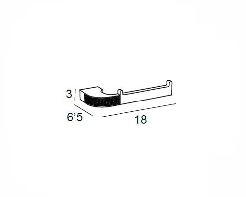 MANILLONS TORRENT 06612002 CARMEN Toallero Bidet Cromo