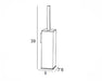 MANILLONS TORRENT 06707002 LYS Escobillero Pared Cromo