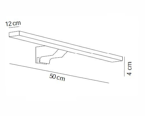 MANILLONS TORRENT 07648002 Aplique LED 500Mm Cuadrado Cromo