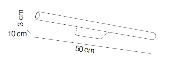 MANILLONS TORRENT 07666002 Aplique LED Pared 500 Mm Redondo Cromo
