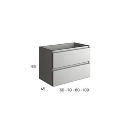 BATHME MADISON TOP Mueble de Baño con Lavabo Blanco Brillo