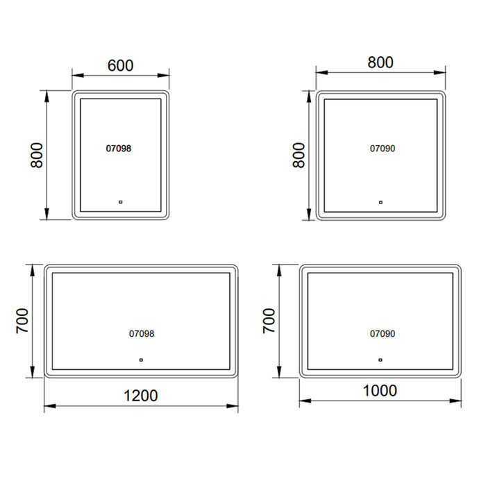 MANILLONS TORRENT 07089000 VITARA Espejo 60X80