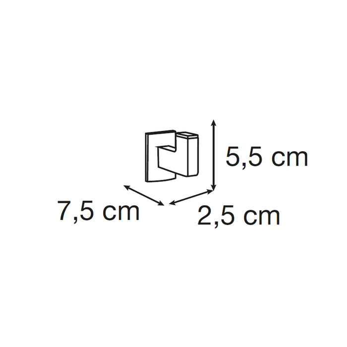 MEDITERRANEA 1070101 ARIES Percha Cromo