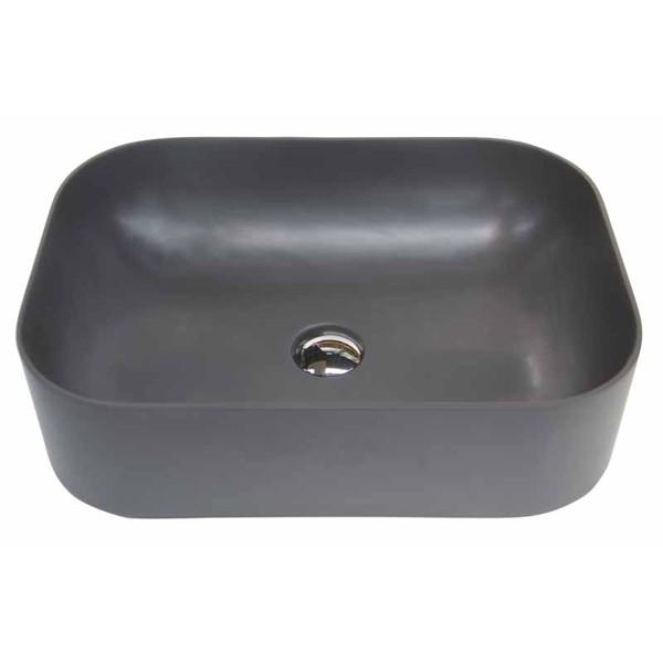 MOSAVIT STELLA Lavabo Sobre Encimera De Solid Surface Gris Oscuro 3 a 5 Días MOSAVIT 