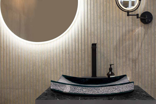 MOSAVIT TOKIO Lavabo Sobre Encimera De Piedra Negro 3 a 5 Días MOSAVIT 