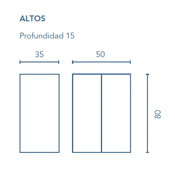 ROYO C0072562 STYLE Mueble Alto De Colgar 1 Puerta Gris Nature