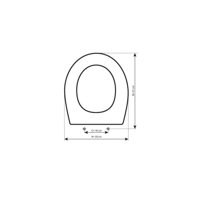 ETOOS 02554108 MIDEO Tapa WC Jacob Delafon Blanco