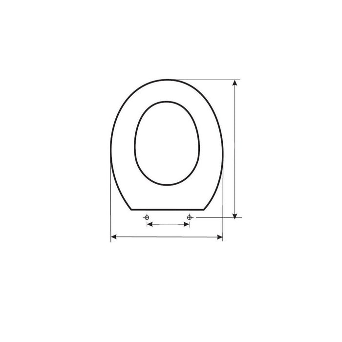 ETOOS 02351108 METRIC Tapa WC Noken Blanco