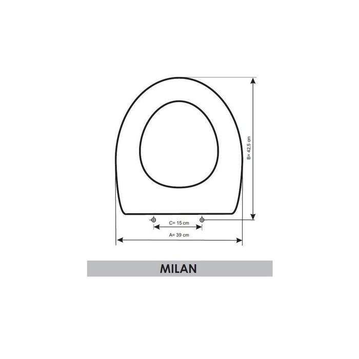 ETOOS 02498108 MILAN Tapa WC Noken Blanco