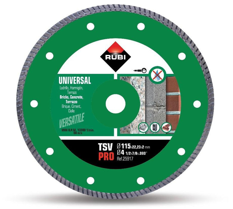 RUBI 25917 Tsv 115 Pro Diamante General Obra Turbo 24/48 Horas Rubi 