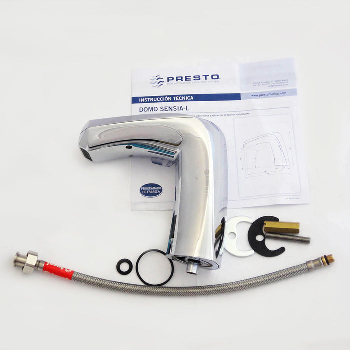 PRESTO 79011 DOMO SENSIA L Grifo Electrónico Lavabo Cromo
