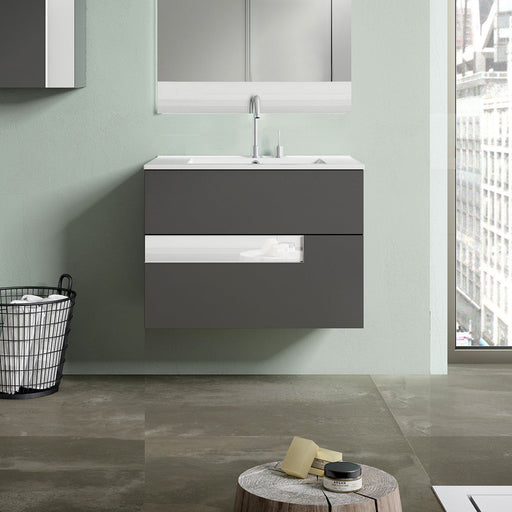 VISOBATH 3856 VISION 80 Mueble+Lavabo Gris Brillo/Blanco 3 a 5 Días VISOBATH 
